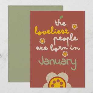 GLEAM GLADE - Birthday Floral Invitation Card