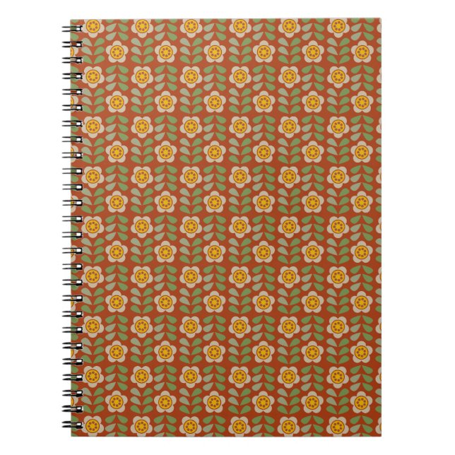 GLEAM GLADE - Botanical Pattern Notebook (Front)