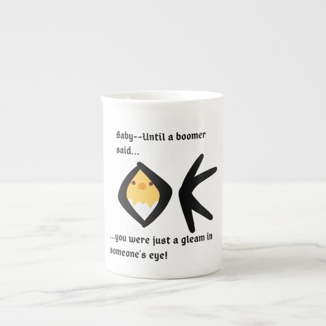 Gleam in Eye -Fun Cup Mug 10oz Boomeranged Effect (Front)