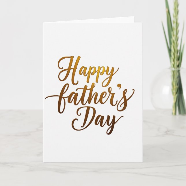 Gleaming Fathers Day Card (Front)