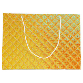 Gleaming Golden Plate Large Gift Bag