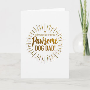 Gleaming Paws Fathers Day Card