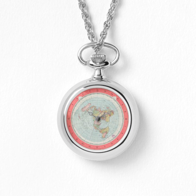 Gleason's "NEW STANDARD MAP OF THE WORLD" Watch (Front)