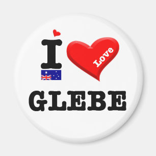 GLEBE - I Love Magnet