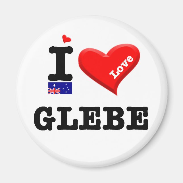 GLEBE - I Love Magnet (Front)