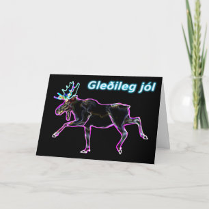 Gleðileg Jól - Electric Moose Holiday Card
