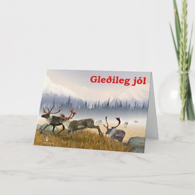 Gleðileg jól - Hunters In The Mist Holiday Card (Front)