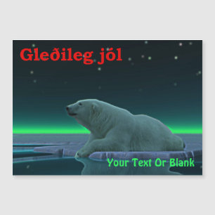 Gleðileg Jól - Ice Edge Polar Bear