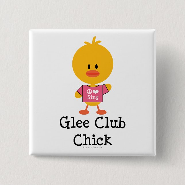 Glee Club Chick Button (Front)