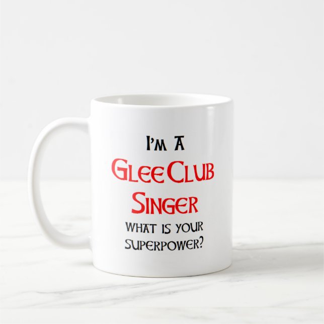 glee club singer coffee mug (Left)