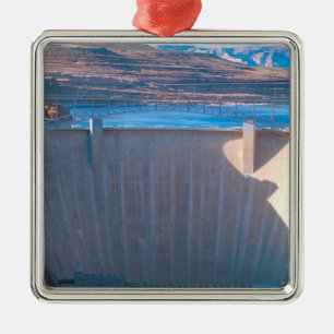 Glen Canyon Dam on the Colorado River at Page, Metal Tree Decoration
