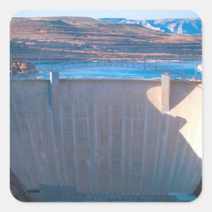 Glen Canyon Dam on the Colorado River at Page, Square Sticker