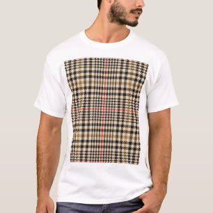 Glen Check Plaid Pixel Art T-Shirt