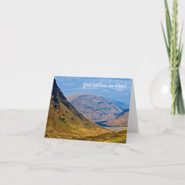 Glen Coe, Scotland Greeting card (Front)