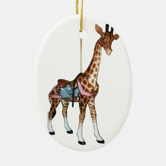 Glen Echo Carousel Giraffe Ceramic Ornament