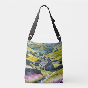 "Glen Garlands" Landscape Yorkshire Dales Scene Crossbody Bag