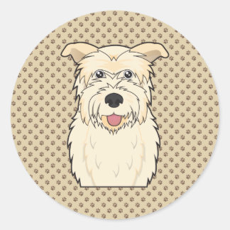 Glen of Imaal Terrier Cartoon Classic Round Sticker