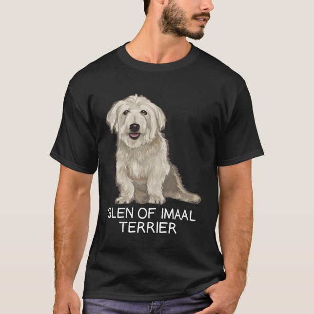 Glen of Imaal Terrier Crazy Dog T-Shirt (Front)