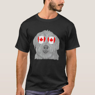Glen of Imaal Terrier Dog Canada Flag Sunglasses T-Shirt