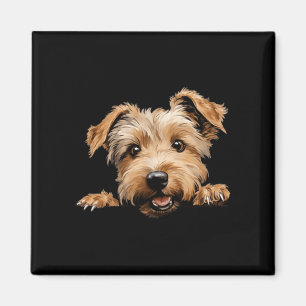 Glen of Imaal Terrier Dog Mum Dad Peeking Puppy Magnet