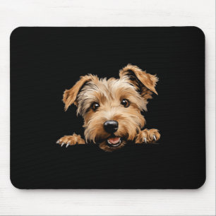 Glen of Imaal Terrier Dog Mum Dad Peeking Puppy Mouse Pad