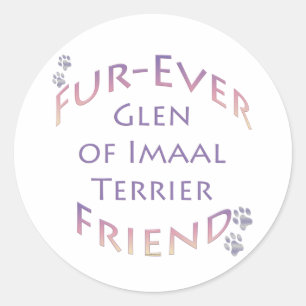 Glen of Imaal Terrier Furever Classic Round Sticker
