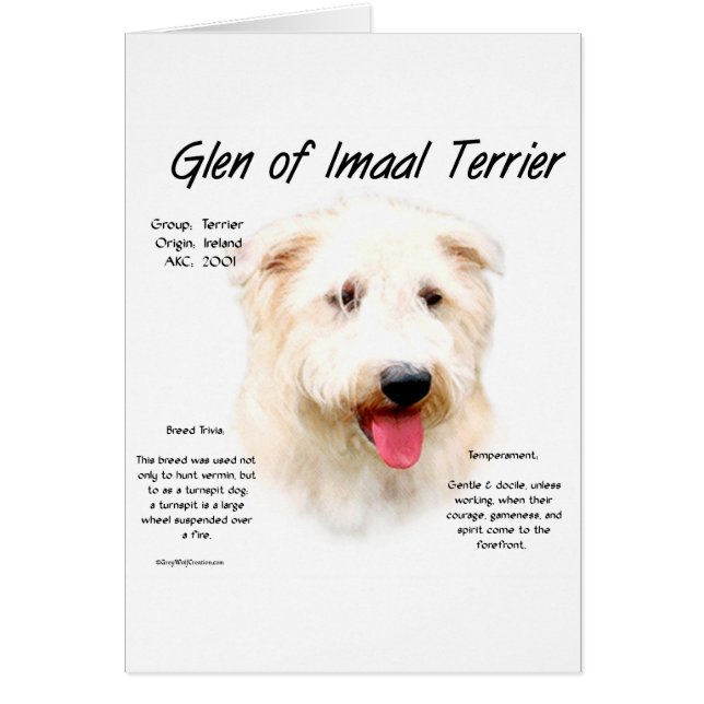 Glen of Imaal Terrier History Design (Front)