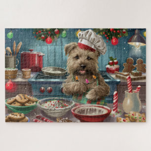 Glen of Imaal Terrier Holiday Baking: Festive Jigsaw Puzzle