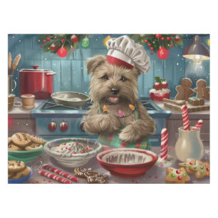 Glen of Imaal Terrier Holiday Baking: Festive Tablecloth