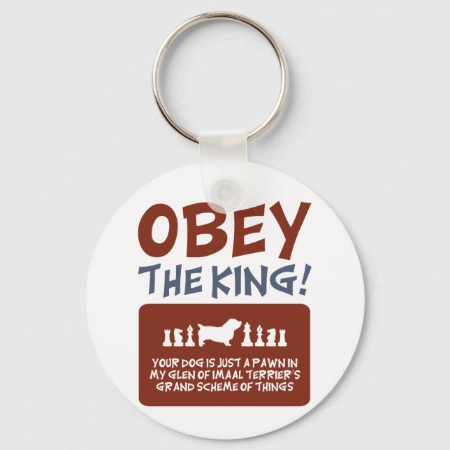 Glen of Imaal Terrier Key Ring (Front)