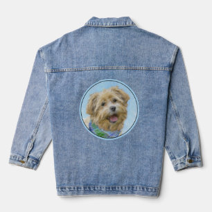 Glen of Imaal Terrier Painting - Original Dog Art Denim Jacket