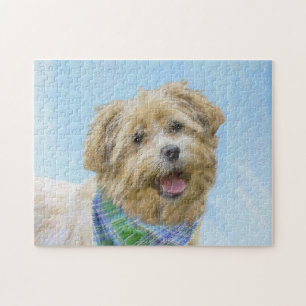 Glen of Imaal Terrier Painting - Original Dog Art Jigsaw Puzzle