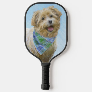 Glen of Imaal Terrier Painting - Original Dog Art Pickleball Paddle