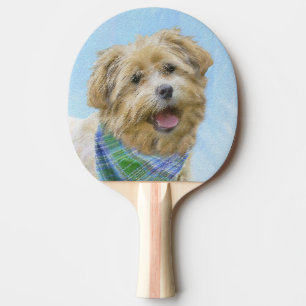 Glen of Imaal Terrier Painting - Original Dog Art Ping Pong Paddle
