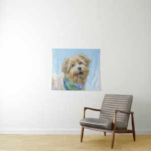 Glen of Imaal Terrier Painting - Original Dog Art Tapestry