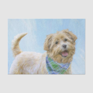 Glen of Imaal Terrier Painting - Original Dog Art Tissue Paper