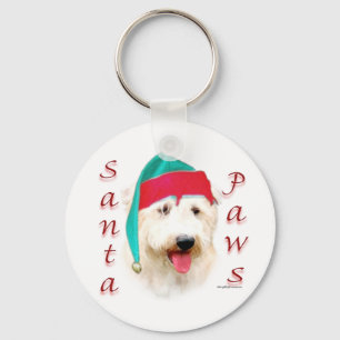 Glen of Imaal Terrier Santa Paws Key Ring
