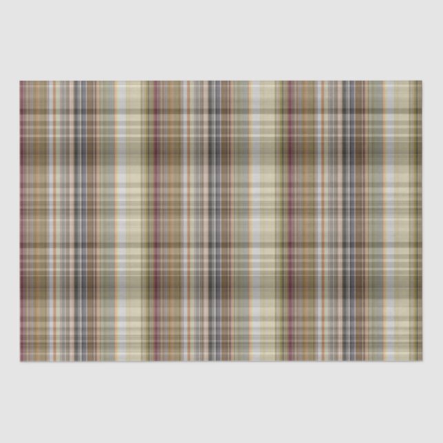 Glen Plaid Rich Colour Tissue Paper (Front)
