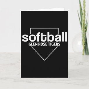 Glen Rose Tigers Softll Home Plate Card
