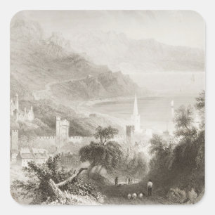 Glenarm, County Antrim, Northern Ireland Square Sticker