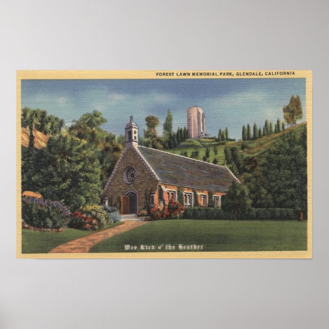 Glencairn, Replica of Annie Laurie's Church Poster (Front)