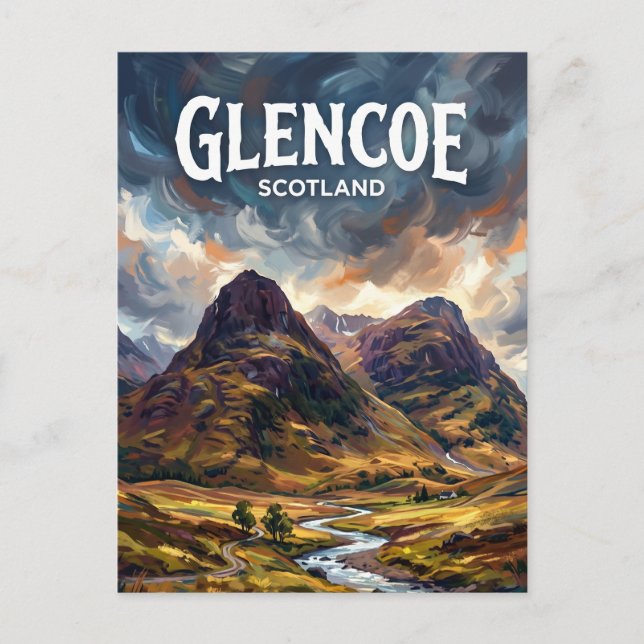 Glencoe Scotland Postcard (Front)