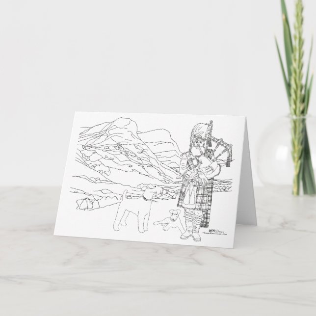 Glencoe Valley Scotland Card (Front)