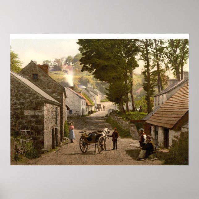 Glencoe Village, County Antrim, Northern Ireland Poster (Front)