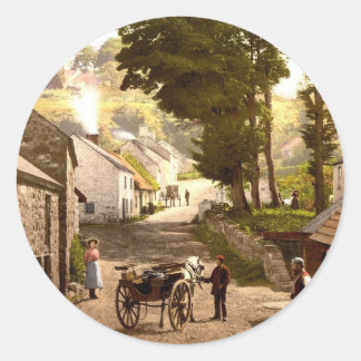 Glencoe Village_Ireland Classic Round Sticker