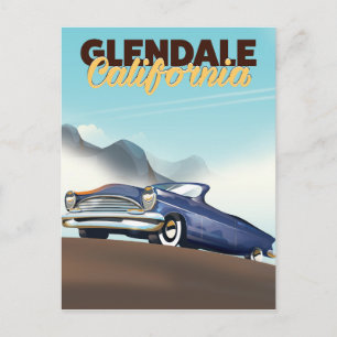 Glendale, California travel poster Postcard