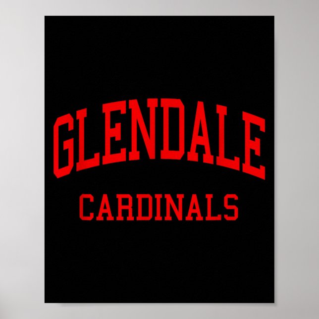 Glendale high school hs glendale az retro  poster (Front)