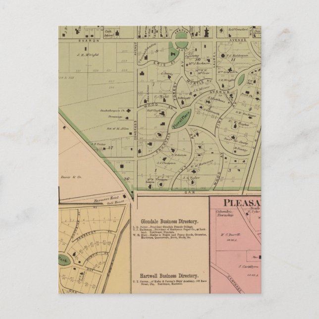 Glendale, Ohio Postcard (Front)