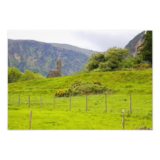 Glendalough, Ireland. Glendalough is one of Photo Print (Front)