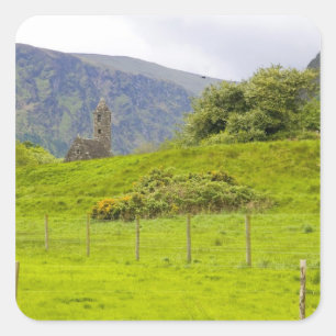 Glendalough, Ireland. Glendalough is one of Square Sticker